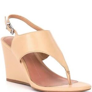 Gianni Bini Nude Wedge Sandals